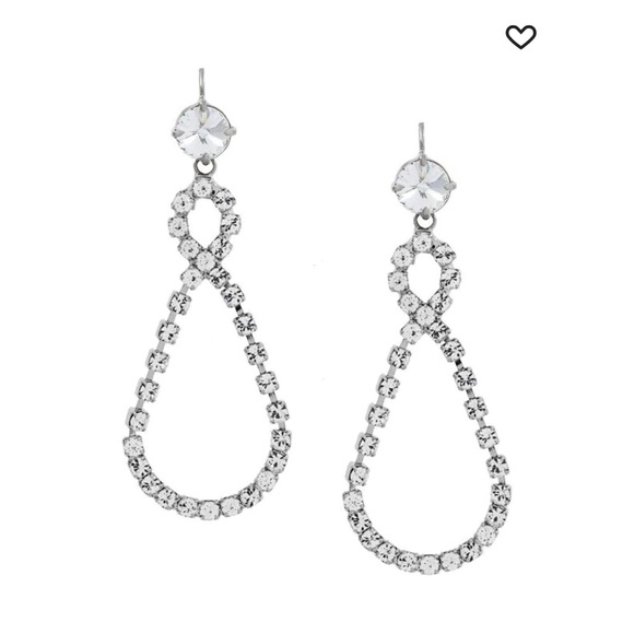 Miu Miu Crystal Infinity Drop Earrings - Picture 3 of 4